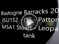 Bastogne Barracks NUTS 2016 ISU152 - IS3 - Patton - M5A1 Stuart - Leopard tank